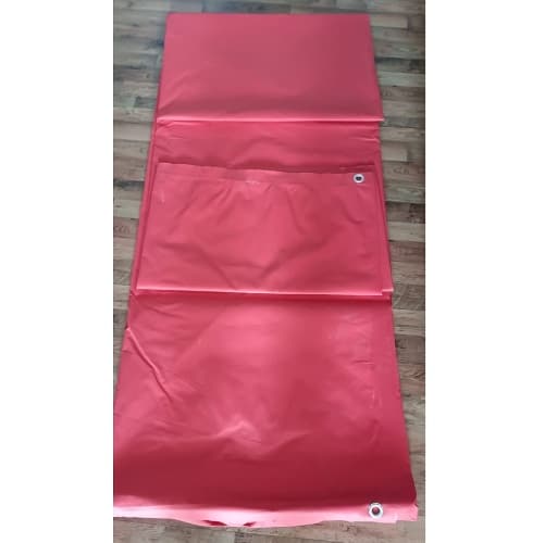 10 x 10 feet 350 GSM PVC Coated Nylon Red color Sheet for Fish Pond - 2