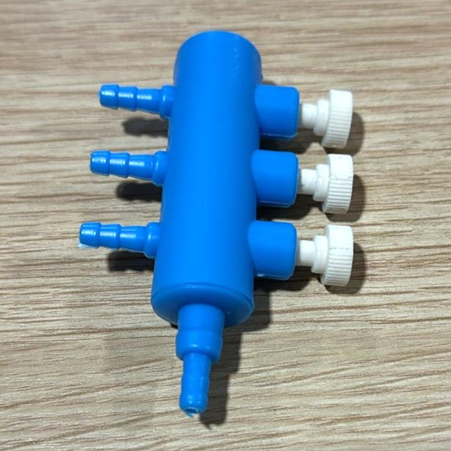 3-Way Air Line Plastic Splitter with Control Valves – Aquarium Aeration Distributor