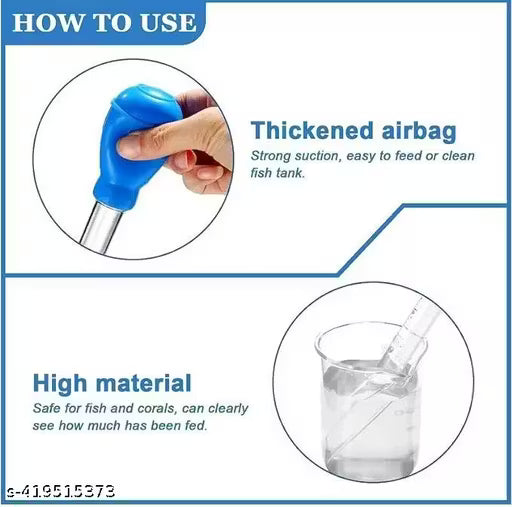 30ML Aquarium Pipette Dropper – Multi-Function Gravel Cleaner & Coral Feeder Tool - 6