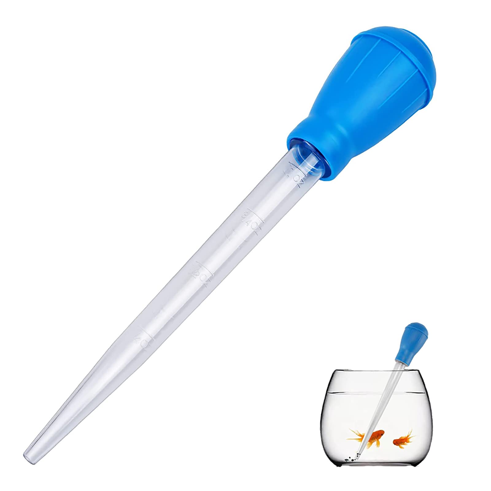 30ML Aquarium Pipette Dropper – Multi-Function Gravel Cleaner & Coral Feeder Tool