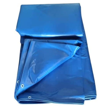 4 Diameter 550 GSM PVC Coated Blue Nylon Sheet for Biofloc Fish Farming