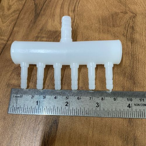 6-Way Air Line Plastic Splitter for Aquariums - 3