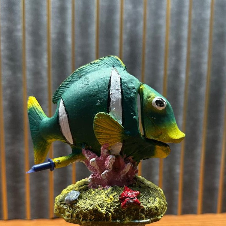 Action Fish Resin Aquarium Decoration – Animated Air-Operated Fish Ornament - 2