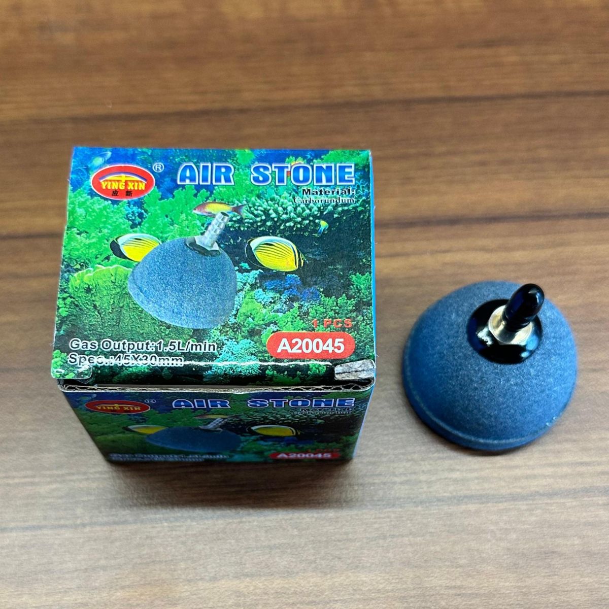 Ying Xin Aquarium Air Stone A20045 - 45x30 mm Carborundum Bubble Diffuser - 4