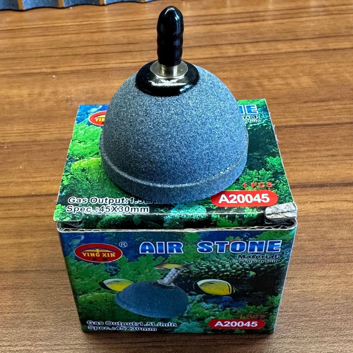 Ying Xin Aquarium Air Stone A20045 - 45x30 mm Carborundum Bubble Diffuser - 5