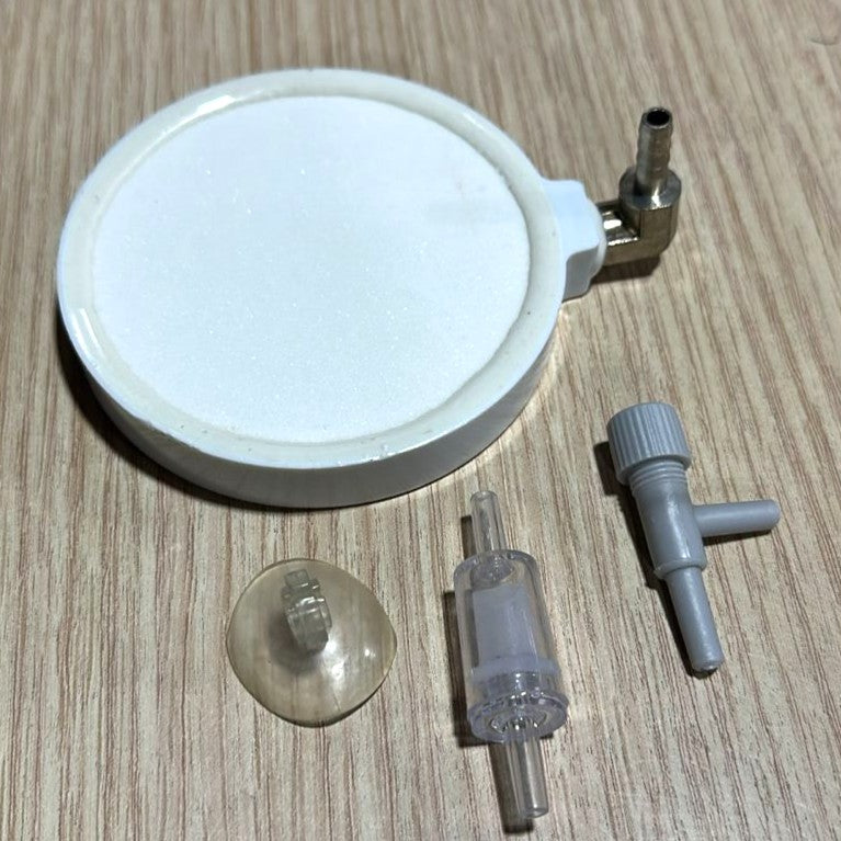 A20080 Round Carborundum Air Stone Disk (8cm) – High Oxygen Diffuser