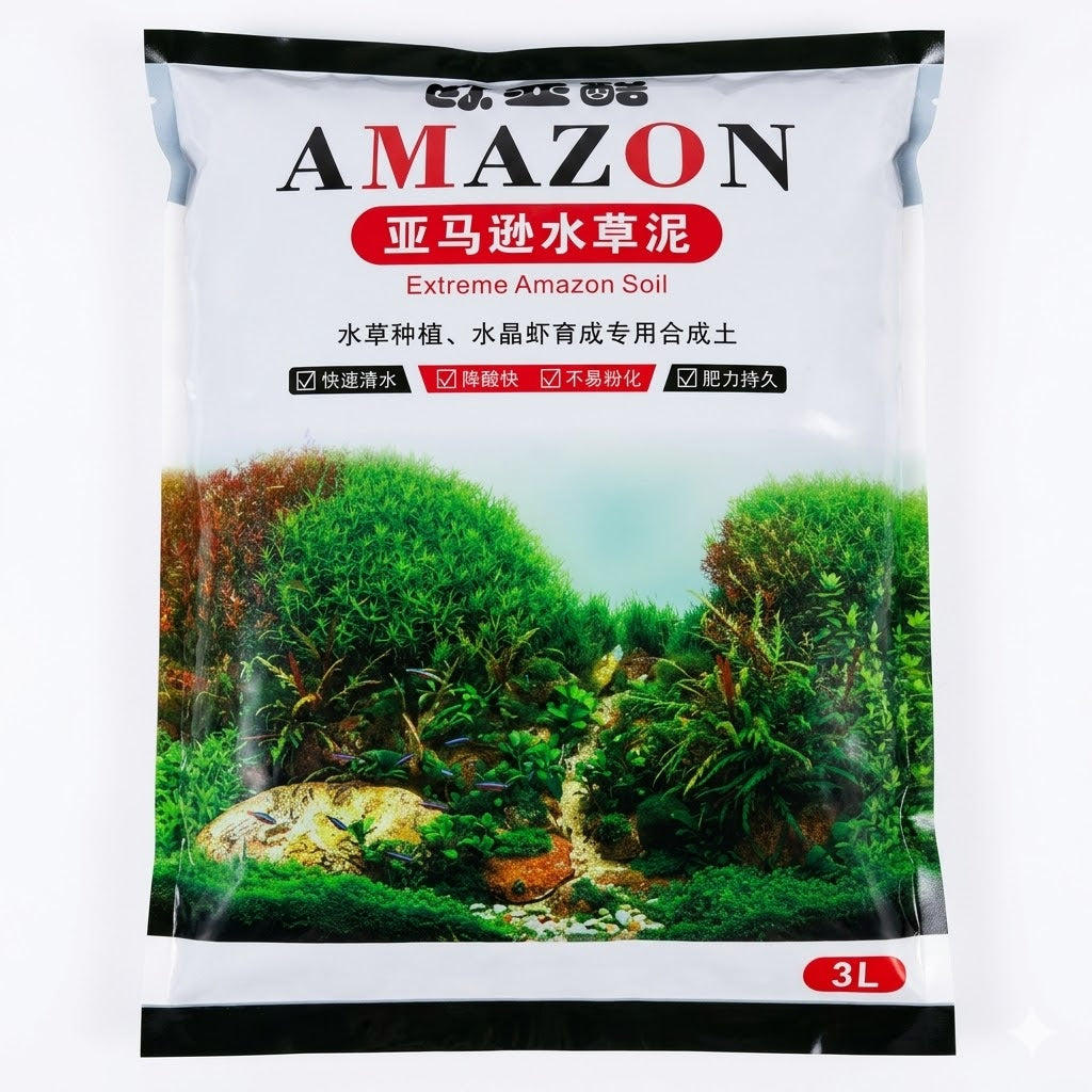 Amazon Soil 3 Liters – Premium Active Substrate for Lush Planted Aquariums