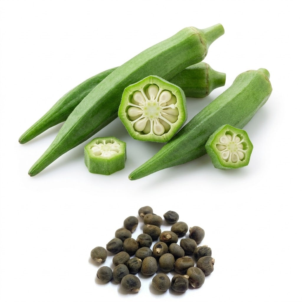 Anjitha Ladies Finger seeds (Premium Venda seeds) - Mannuthy Variety (4 Grams packet)