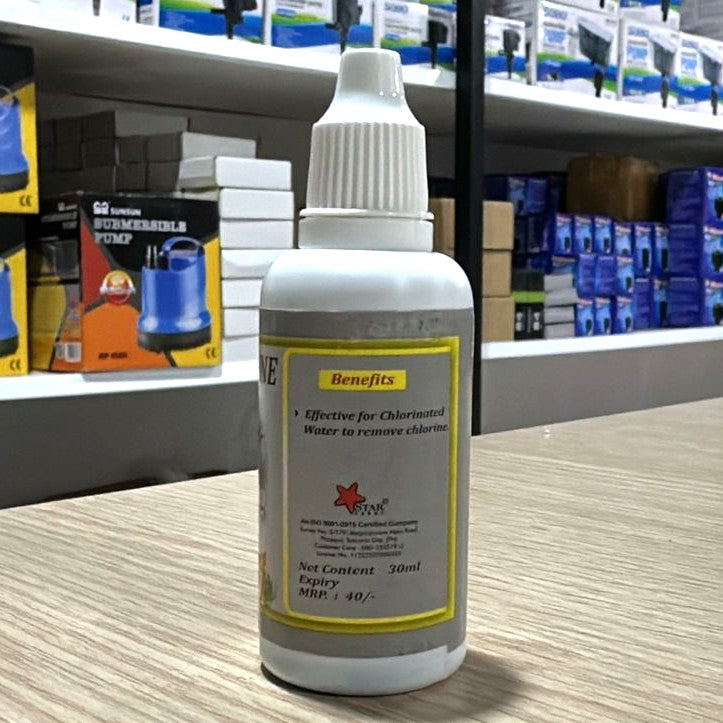 Star Farms Anti Chlorine Fish Medicine (30 ml) – Essential Water Conditioner