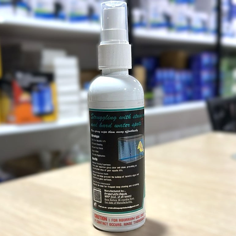 Aqua Glass Cleaner (100 ml) – Premium Aquarium Glass Cleaning Spray