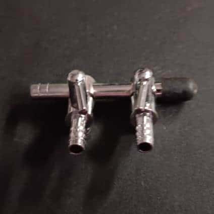 Aquarium 2-Way Air Flow Line Stainless Steel - 2