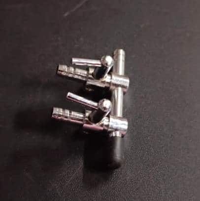 Aquarium 2-Way Air Flow Line Stainless Steel - 3