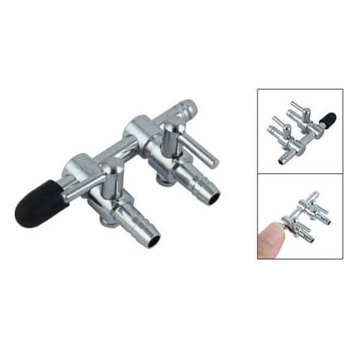 Aquarium 2-Way Air Flow Line Stainless Steel - 4