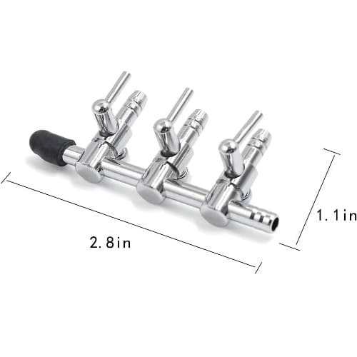 Aquarium 3-Way Air Flow Line Stainless Steel - 3