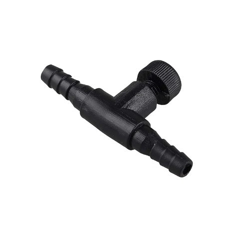 Aquarium Air Control Valve Black Color for 4 mm T Shape