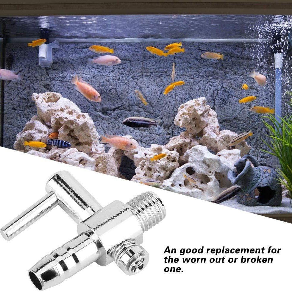 Aquarium One-Way Threaded Valves Stainless Steel for Aquarium Air Tube - 4