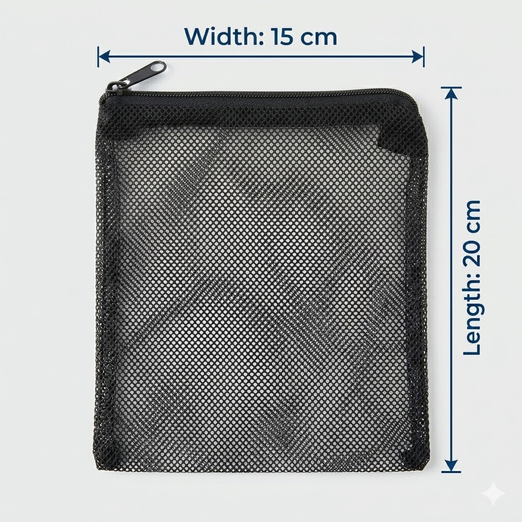 Aquarium Filter media Bag with Plastic Zipper Size: 15 x 20 cm
