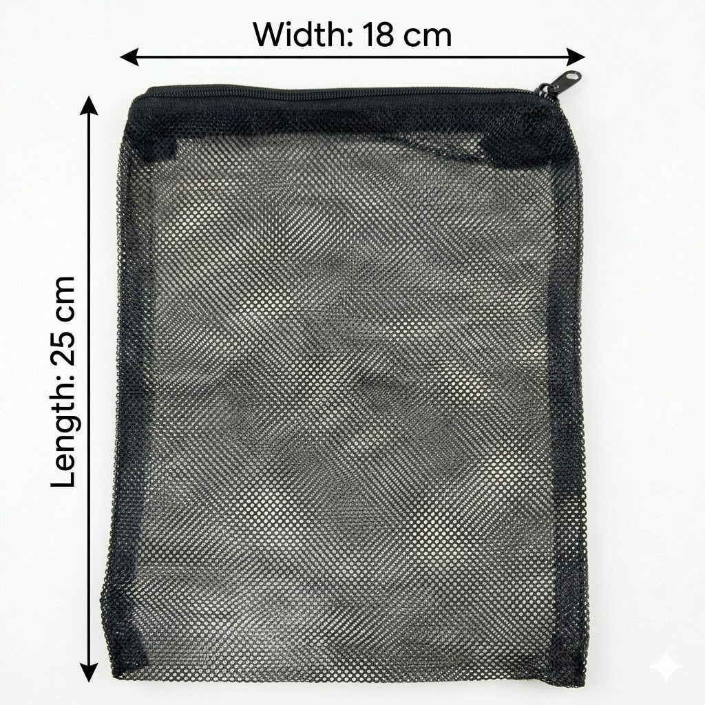 Aquarium Filter media Bag with Plastic Zipper Size: 18 x 25 cm
