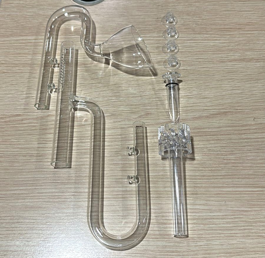 Huan Yu Aquarium Glass Lily Pipe Set with Surface Skimmer (Inlet & Outlet)