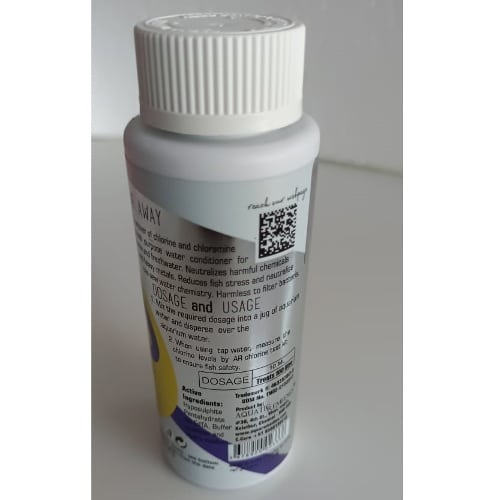 Aquatic Remedies Chlor Away 100 ml for Aquarium Water Chlorine Remover - 4