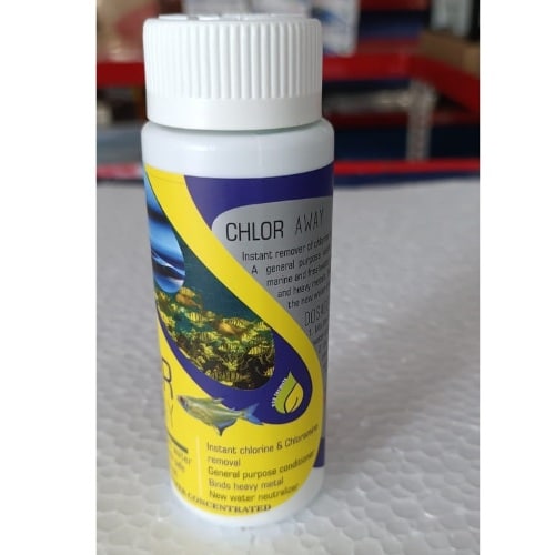 Aquatic Remedies Chlor Away 60 ml for Aquarium Water Chlorine Remover - 5