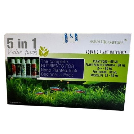 Aquatic Remedies Plant Nutrients 5 in 1 Value Pack for Planted Aquariums