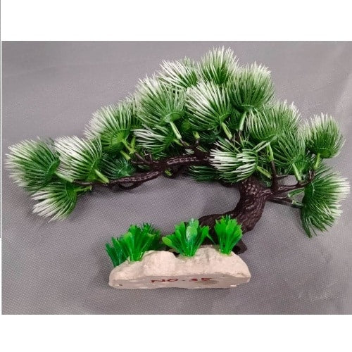 Artificial Plastic Green Plants for Aquarium Decoration No-35 - 2