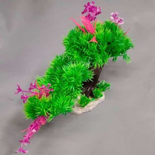 Artificial Plastic Green Plants for Aquarium Decoration No-40 - 3