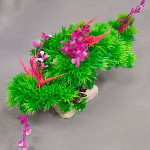 Artificial Plastic Green Plants for Aquarium Decoration No-40 - 2