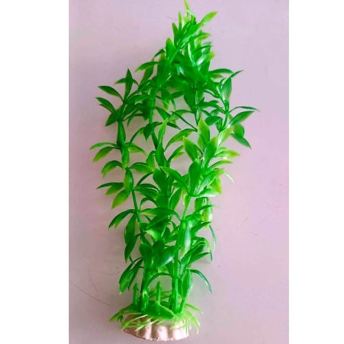 Artificial Plastic Plant 8 Inch Size for Aquarium No-209H - 3