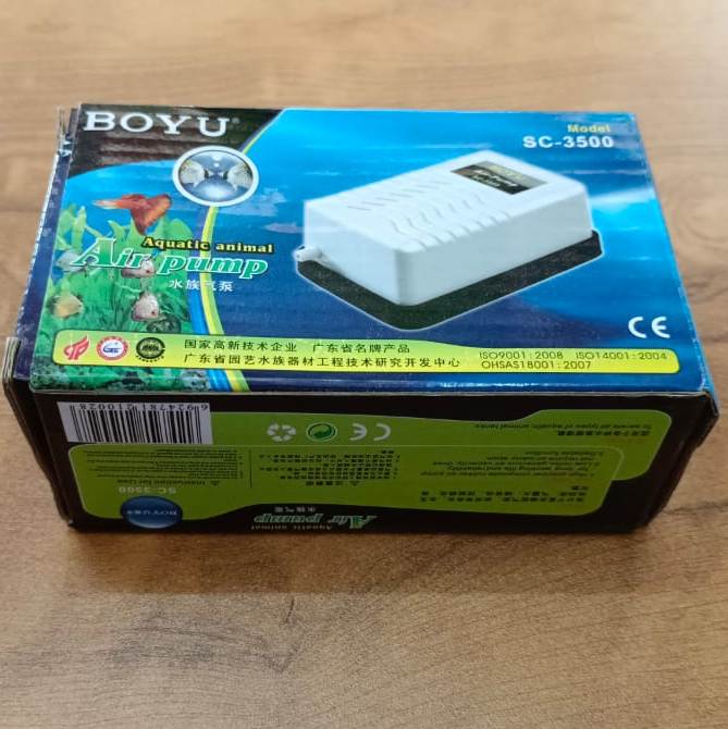 BOYU SC-3500 Air Pump for Aquarium with 1 Outlet for Fish Tanks - 4