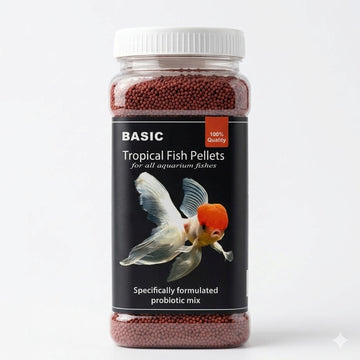 Basic Tropical Fish Pellets (400g) – Probiotic Formula for All Aquarium Fish