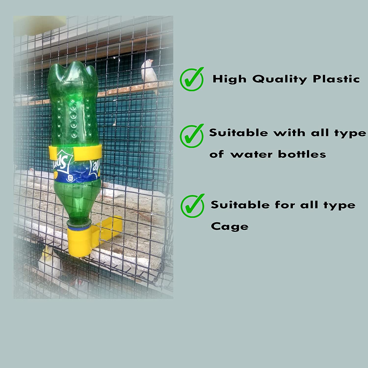 Bird Water Drinker Automatic for Any Bottle - 3