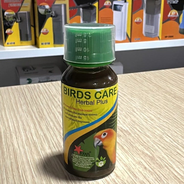 Birds Care Herbal Plus (60 ml) - Natural Health Supplement for Birds