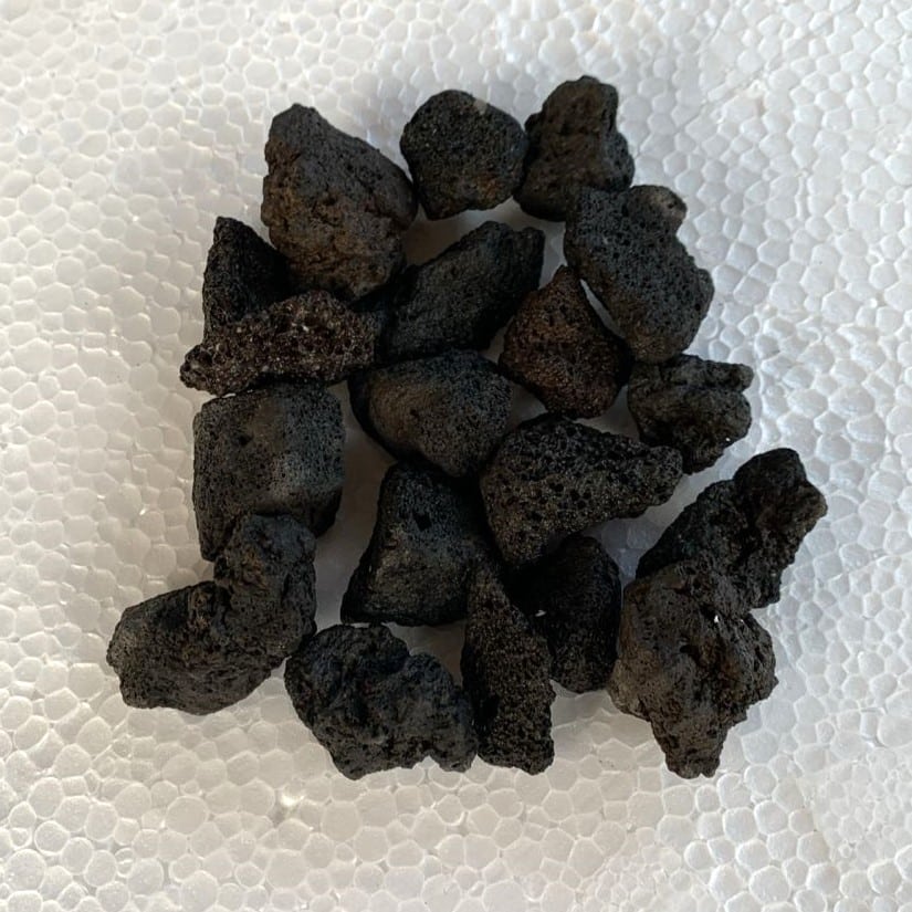 Black Lava Rock 2 to 5 cm Volcanic Stones 1kg Decorative Rocks for Aquarium - 3