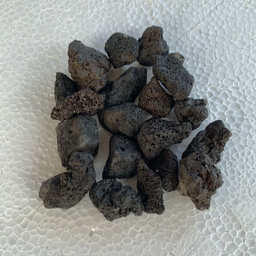 Black Lava Rock 2 to 5 cm Volcanic Stones 1kg Decorative Rocks for Aquarium - 2