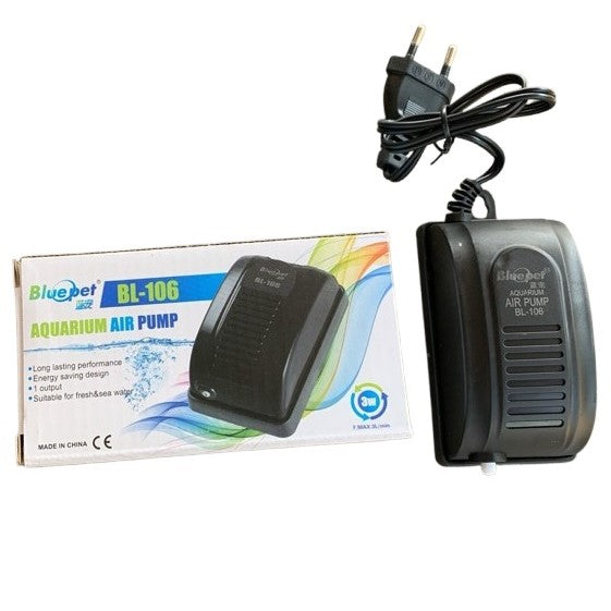 Blue Pet BL-106 Aquarium Air Pump - 3 Watts - 3