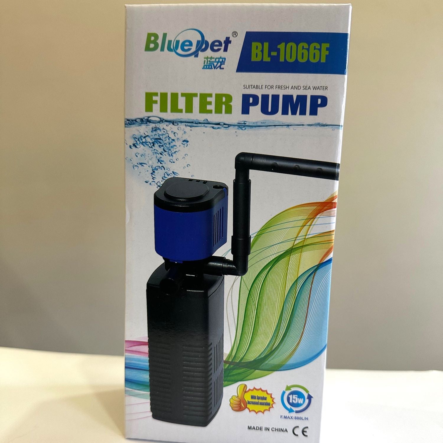 Blue Pet BL-1066F Aquarium Internal Filter 15 Watts - 4