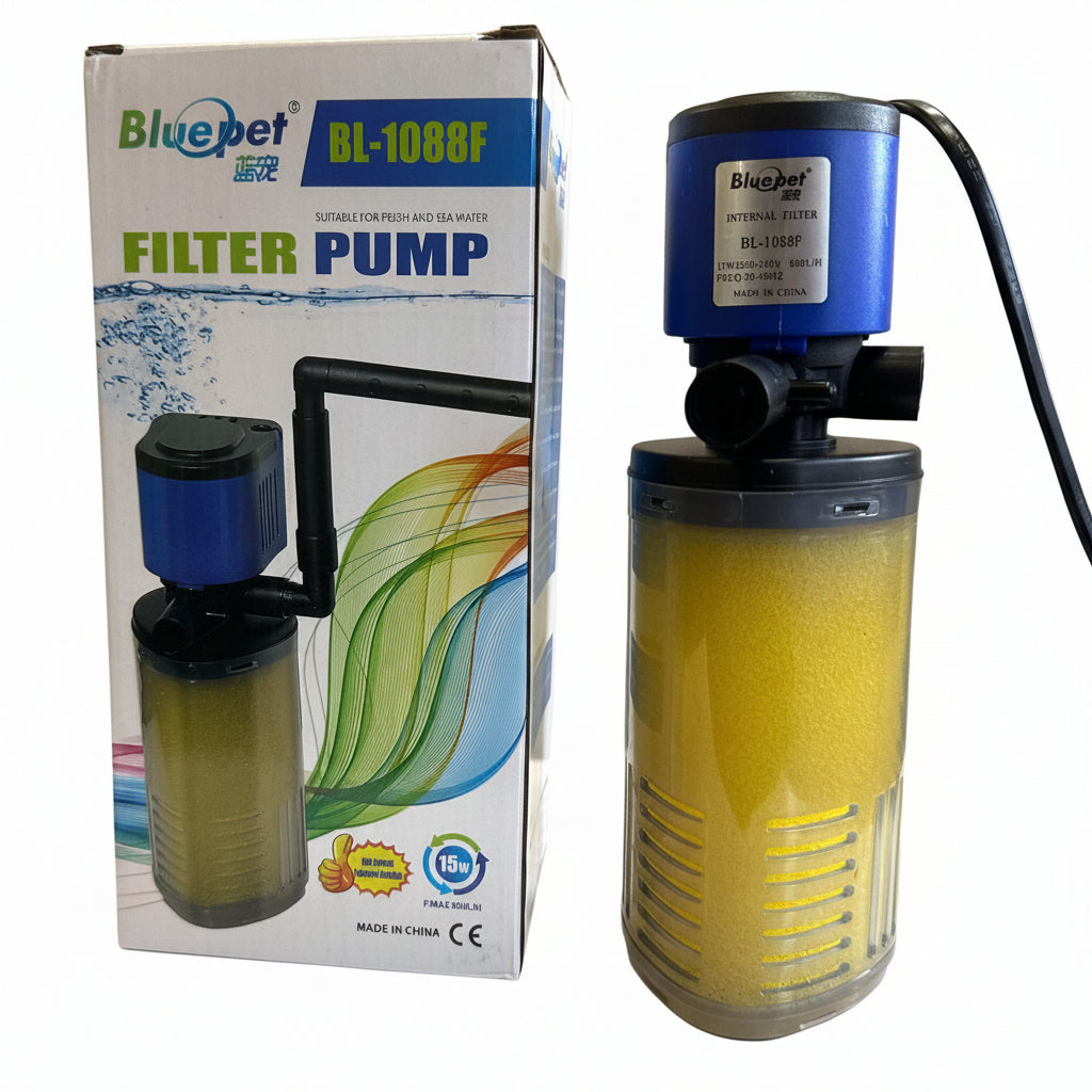 Blue Pet BL-1088F Aquarium Internal Filter 15 Watts