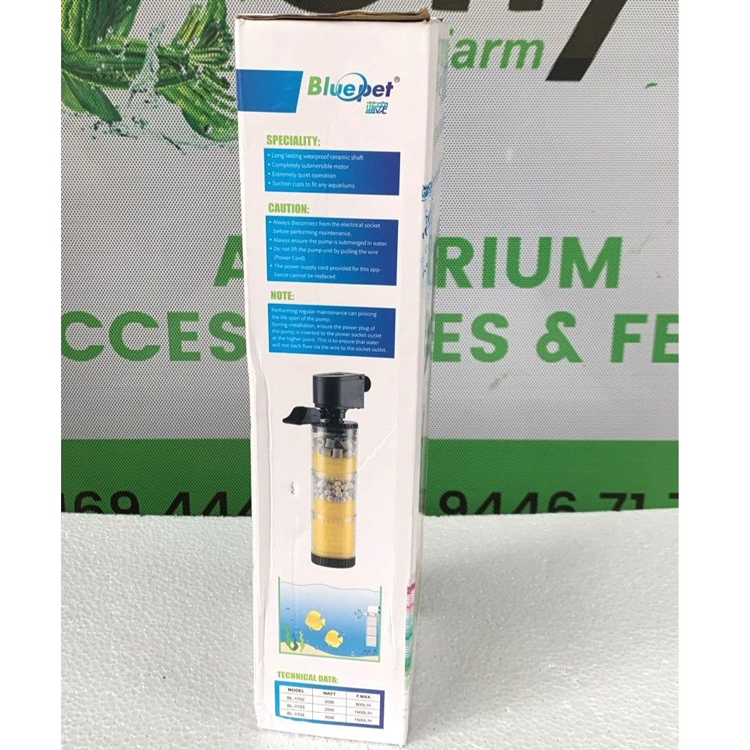 Blue Pet BL-1702 Aquarium Internal Filter 20 Watts - 5