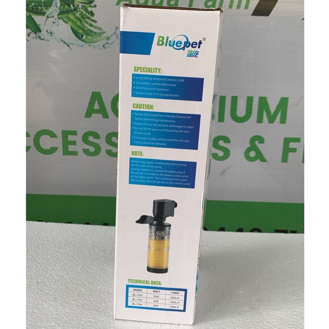 Blue Pet BL-1702 Aquarium Internal Filter 20 Watts - 3
