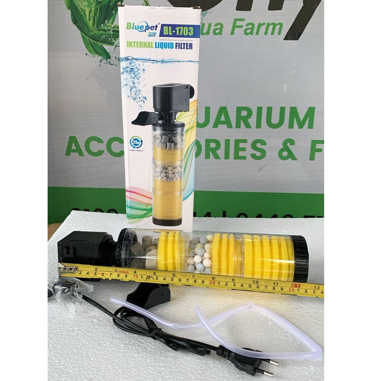 Blue Pet BL-1703 Aquarium Internal Filter 25 Watts - 4