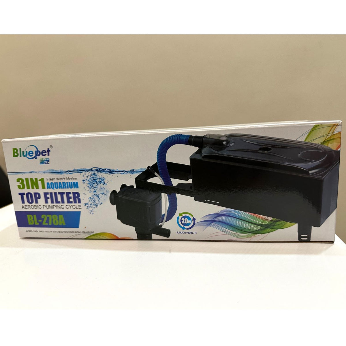 Blue Pet BL-278A Aquarium Top Filter 20 watts - 4