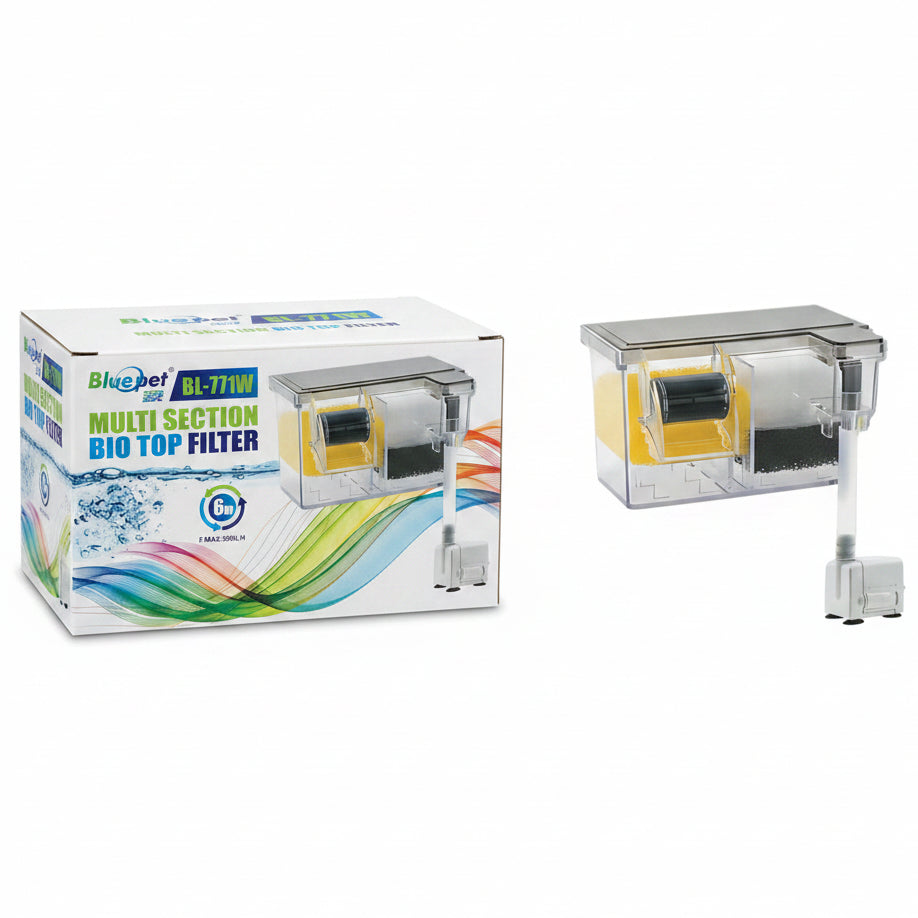 Blue Pet BL-771W Multi-Section Bio Top Filter (6W, 500L/H)