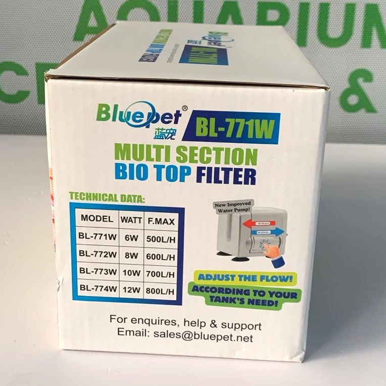 Blue Pet BL-771W Multi-Section Bio Top Filter (6W, 500L/H) - 5