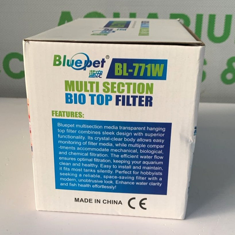 Blue Pet BL-771W Multi-Section Bio Top Filter (6W, 500L/H) - 6