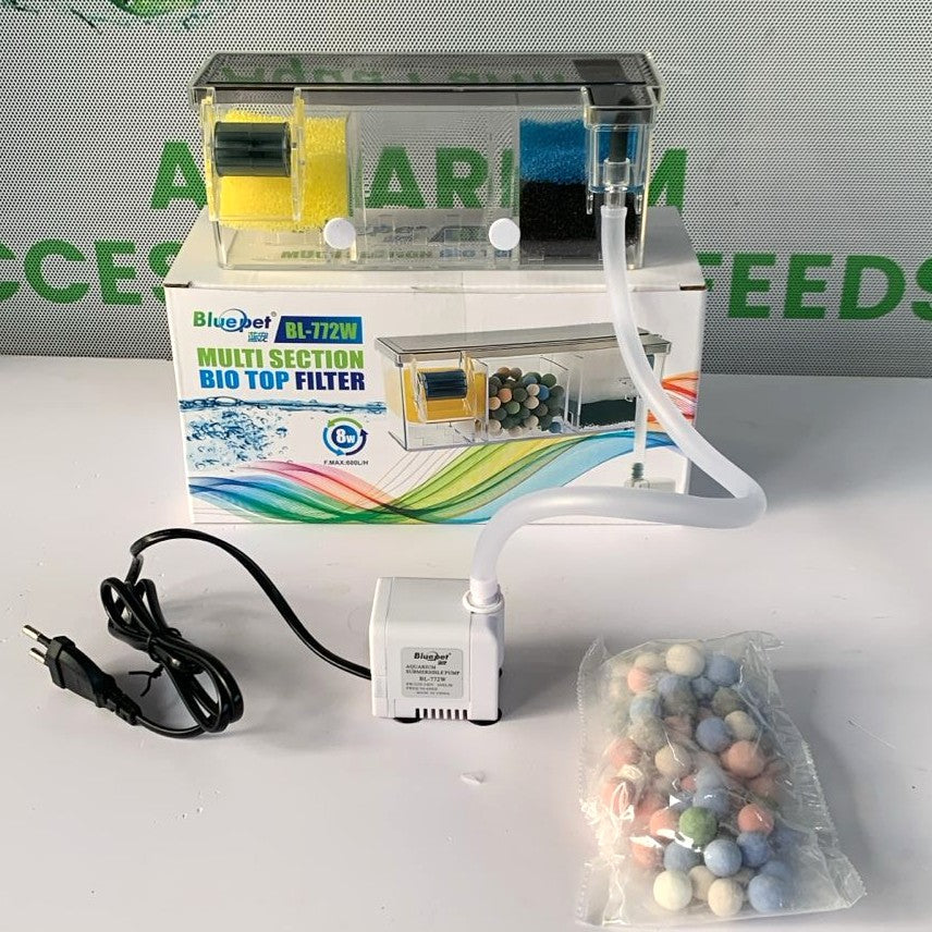 Blue Pet BL-772W Multi-Section Bio Top Filter (8W, 600L/H) - 7