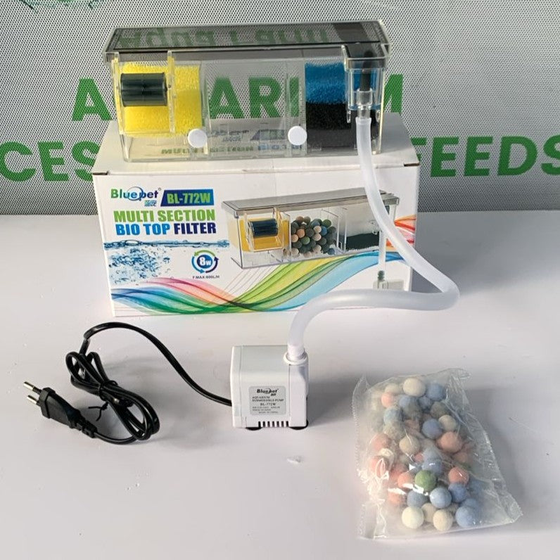 Blue Pet BL-772W Multi-Section Bio Top Filter (8W, 600L/H) - 6