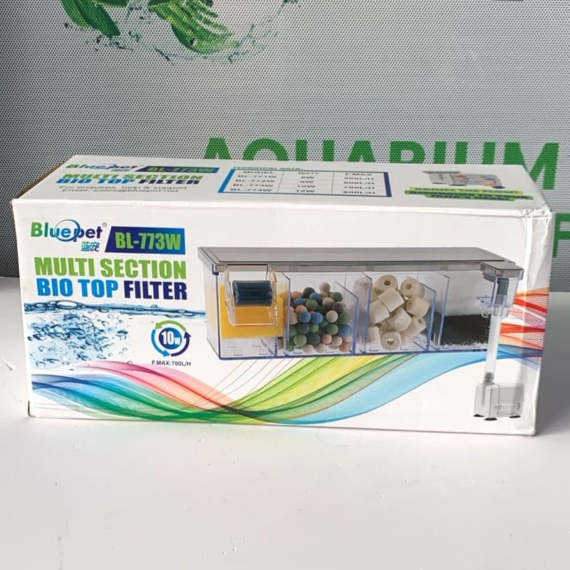 Blue Pet BL-773W Multi-Section Bio Top Filter (10W, 700L/H)