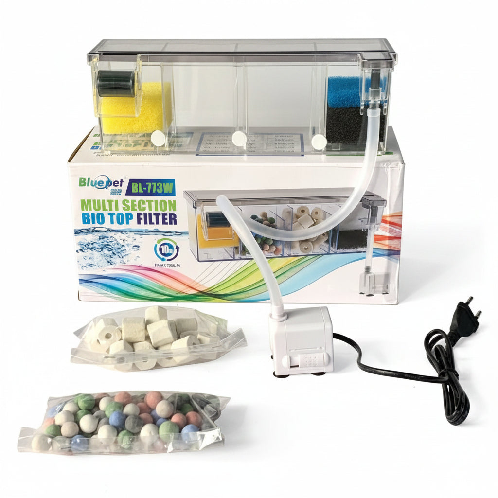 Blue Pet BL-773W Multi-Section Bio Top Filter (10W, 700L/H) - 3